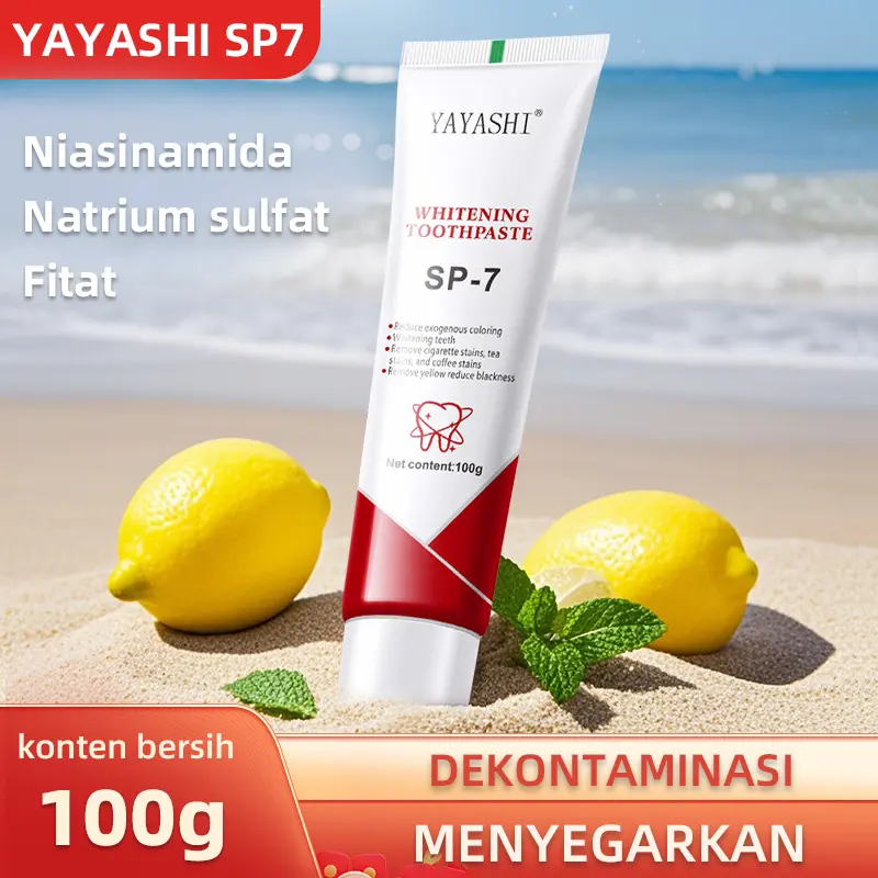Pasta Gig YAYASHI SP7 Pemutih Probiotik dan Penghilang Bau Mulut Rasa Natural Mint 100g - Penyegar, Probiotics