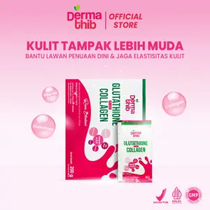 【BPOM】 DERMATHIB Collagen Drink Plus Glutathione - Anti Aging Anti Acne Whitening Booster