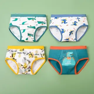 Missoofficial.id CD1763 Celana Dalam Segitiga Anak-anak Unisex  CD katun Motif Kartun Hewan Lucu Fashion 3