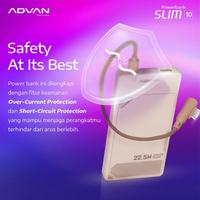 Gambar ADVAN Powerbank Slim 10 Fast Charge 10000mAh 22.5W | Garansi Resmi Advan Indonesia 1 Tahun - Mocha dari Ceria Ponsel Mall Kota Tangerang 4 Tokopedia