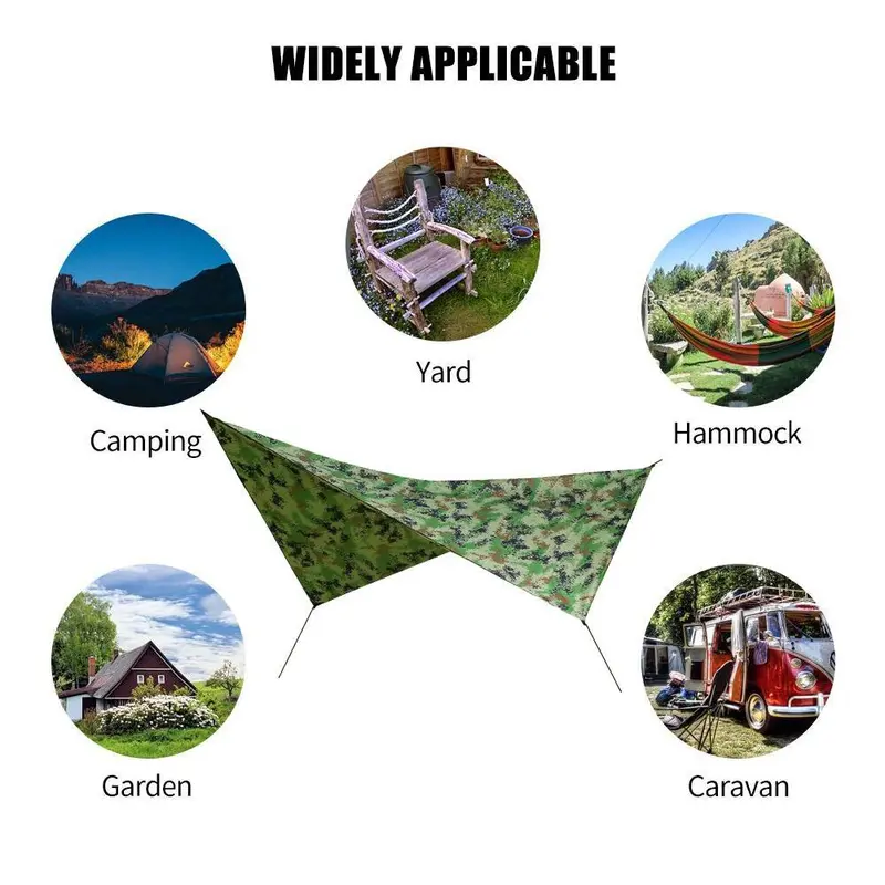 Lều Trại, Naturehike, Thiết Kế Ngụy Trang, Tấm Tấm Bạt Che Mái Nhà Trụ, Chống Thấm Nước, Thích Hợp Để Cắm Trại, Mái Hiên, Lều Bãi Biển, Y6Q2 6