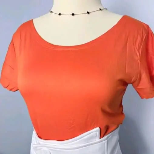 KAOS CROP TOP |Aurora Fashion | Bahan cotton lembut dan nyaman Atasan Katun Santai 8