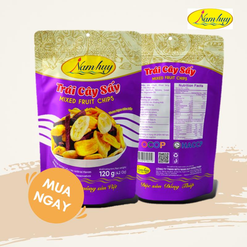 Trái cây sấy 250g Nam Huy (OCOP 4 sao) | Tự nhiên | Thơm ngon giòn xốp 3