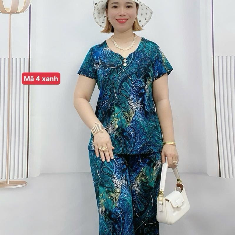 Mã 4  .Đồ bộ tay ngắn quần lỡ chất vải thun mềm mịn mát thấm hút mồ hôi sai 45kg đến 100kg 4