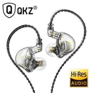 QKZ ZXT Earphone HiFi Copper Driver Detachable Wired Headphones with