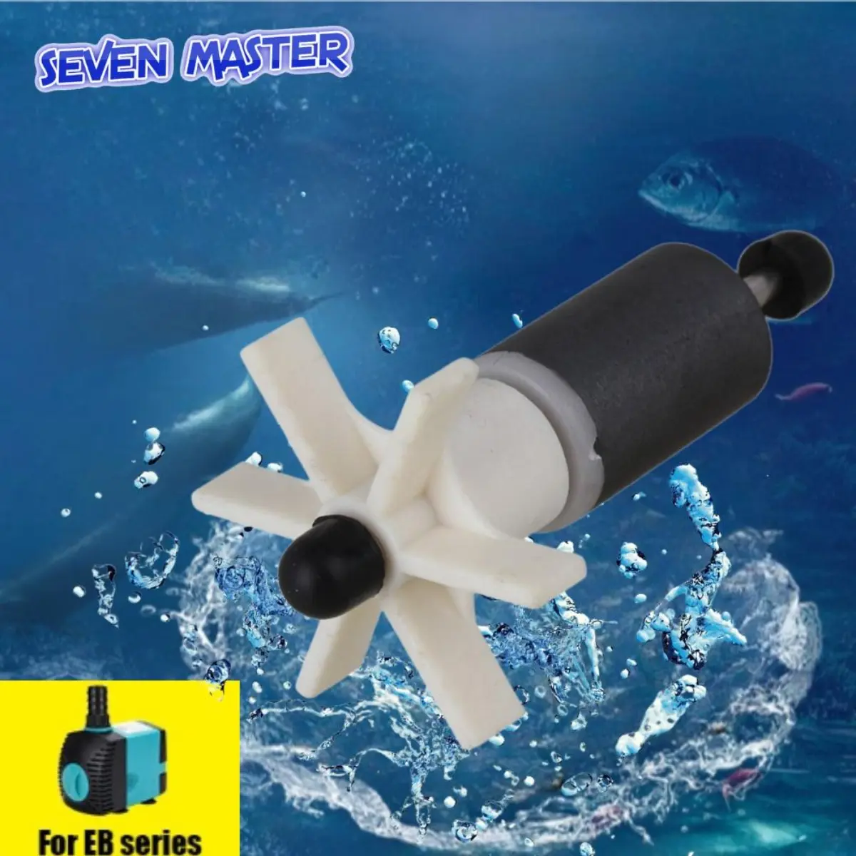 Rôto Bơm Nước Bảy Chính, Động Cơ Trục Chính Lưỡi Bánh Xe Nước, Phụ Kiện Bơm Chìm, Cánh Quạt Bơm Nước Bể Cá, Rôto Từ Tính