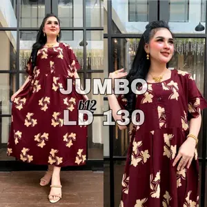 Daster RAYON JUMBO LD 130 MOTIF TERBARU Polka Dot Polka Dot Lembut Nyaman