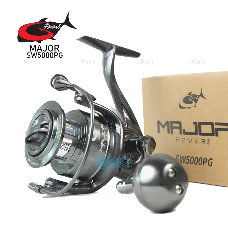 Reel G-TECH MAJOR POWER SW 1000 -- 5000 HG PG | Power Handle SaltWater | Metal Body Kolam Danau Sungai Laut GTech Resmi 6