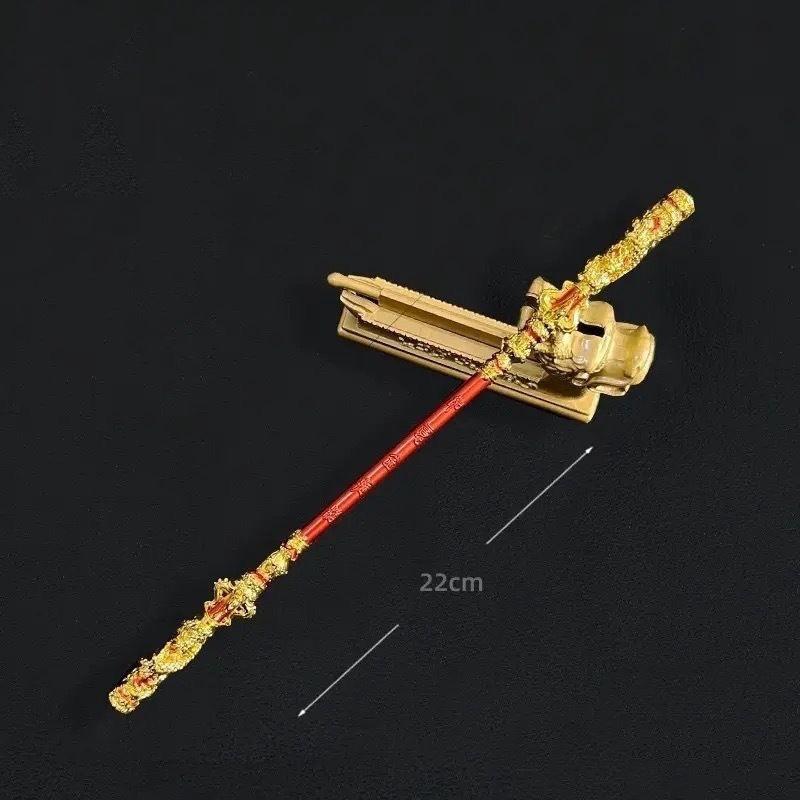 Product Introduction of Mô hình Thủ Công Ngoại Vi Trò Chơi Wukong Huyền Thoại Màu Đen 22-30Cm Ruyi Vòng Vàng Gậy Tất Cả Đồ Trang Trí Thủ Công Bằng Kim Loại Mô Hình Đồ Chơi hợp xu hướng 29