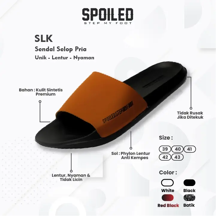 Sandal Slide Pria Sendal Selop Cowok Laki - Laki Flip Flop Casual Kasual SLK Flipflop Slop Distro Kekinian Slip On Slipon Terbaru Murah Korea Import Lokal Karet Murah Original