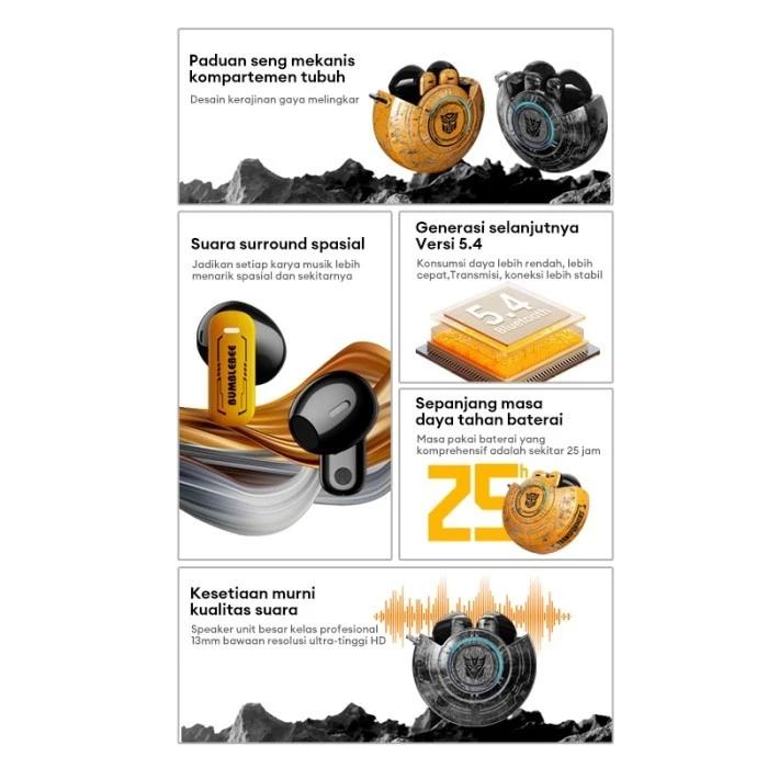 Transformers TF-T31 TWS Earphone Bluetooth V5.4 Headphones Wireless 3
