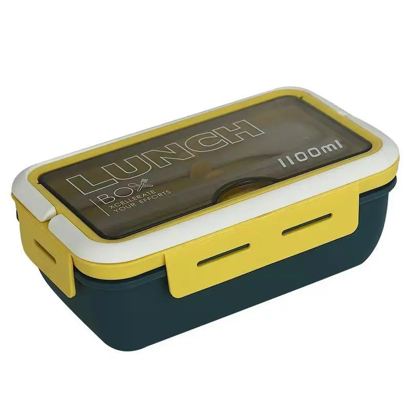 COD bundling Set lengkap Lunchbox - 1 Lunchbox 1 Lunchbox mini 1 Botol Garpu Kotak Makan Sendok Kitchenware Plastik 4