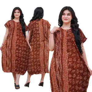 DASTER SALUR LOWO JUMBO BATIK PEKALONGAN LD 140 BUSUI Ibu Menyusui Nyaman Rayon Wanita