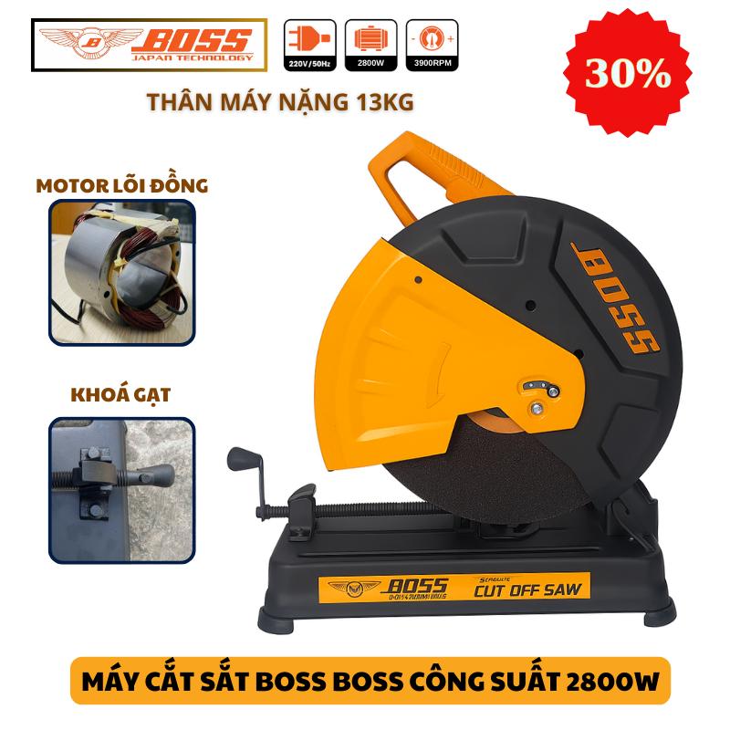  Máy cắt sắt bàn Boss BO-2800W và BO-2400W- Đĩa cắt 355mm - Công suất 2400W và 2800W - Công nghệ Nhật 