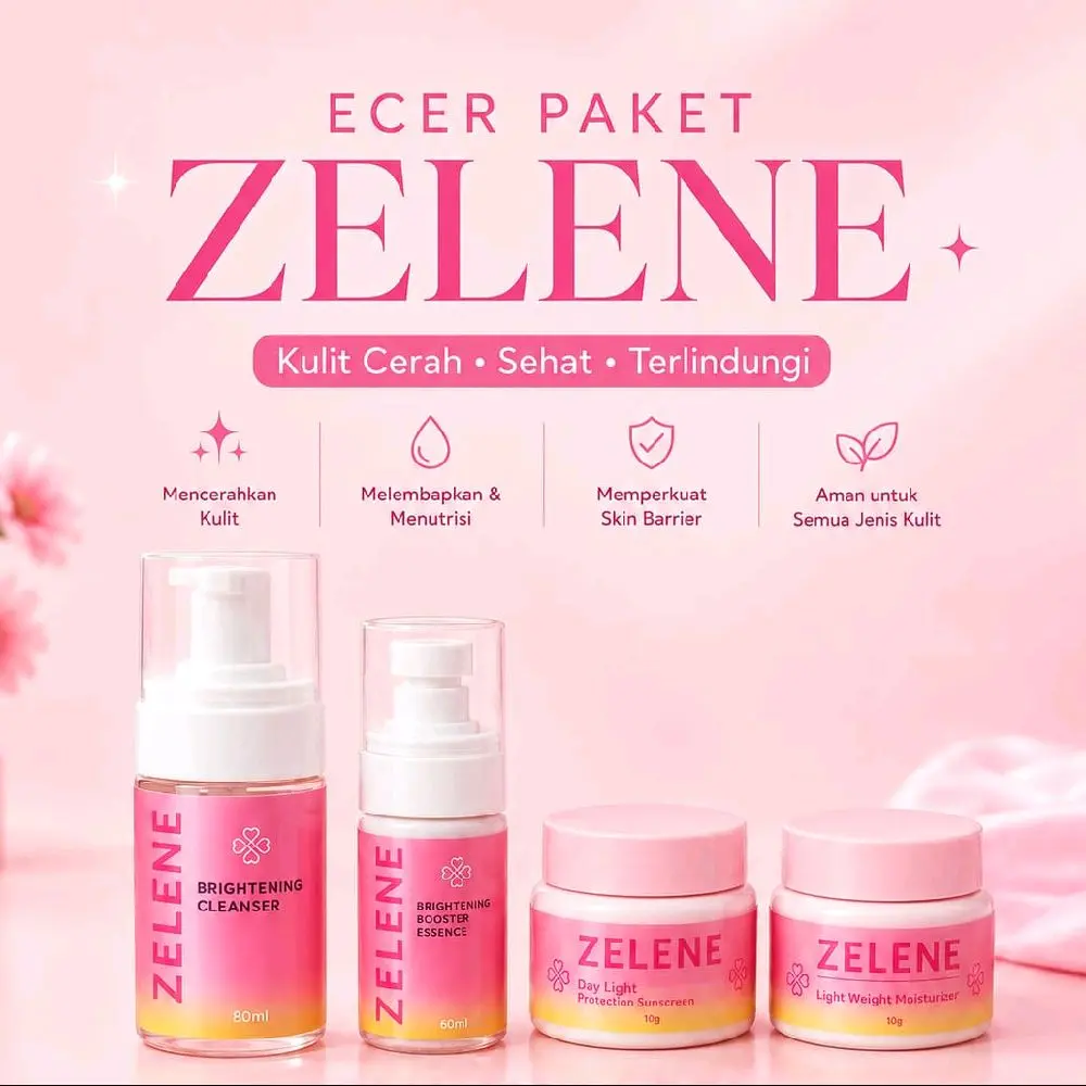 ETALASE SKINCARE ZELENE - [ PAKET LENGKAP / BUNDLING / ECER]