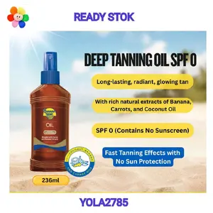 Banana Boat Deep Tanning Oil Contains No Sunscreen 236 ml 236ml