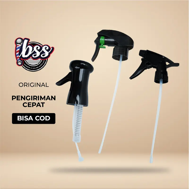 KEPALA SPRAY TRIGGER KEPALA BOTOL CONTINUOUS MIST SPRAY / IBSS / INDOBARBERSUPPLY 0
