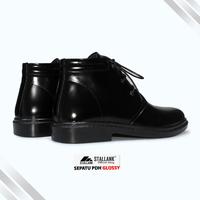Gambar STALLANK || Sepatu PDH Pria Boot Glossy Asli Kulit - Hitam, 39 dari STALLANK Kota Bandung 3 Tokopedia