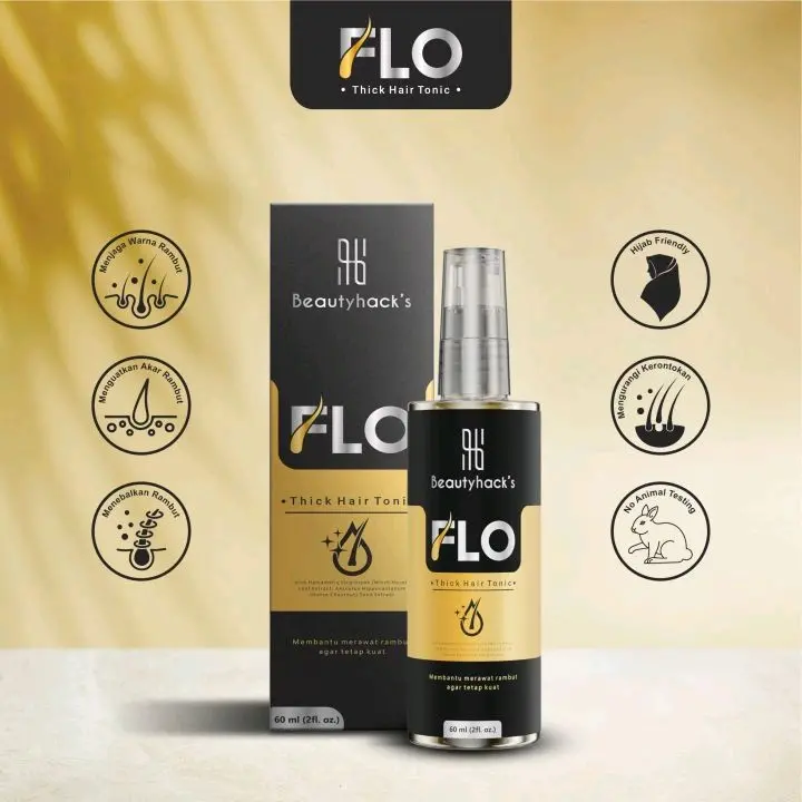 VIRAL FLASH SALE 5 Flo Hair Tonic Vitamin Penumbuh Pemanjang Penghitam Perawatan Rambut Kering Rontok 2