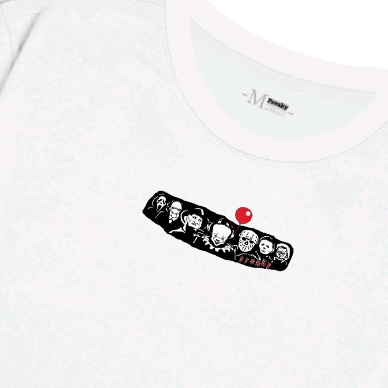 Freaky Tshirt Kaos Jumpscare Black / White Tees Katun 8