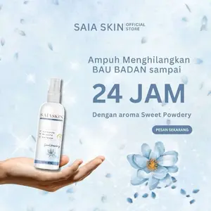 SAIA SKIN DEODORANT SPRAY SWEET POWDERY ( BPOM )