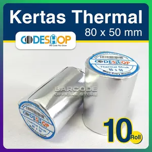 Kertas Thermal Supplies Printer Bluetooth Ukuran 80 x 50 / 80x50 mm