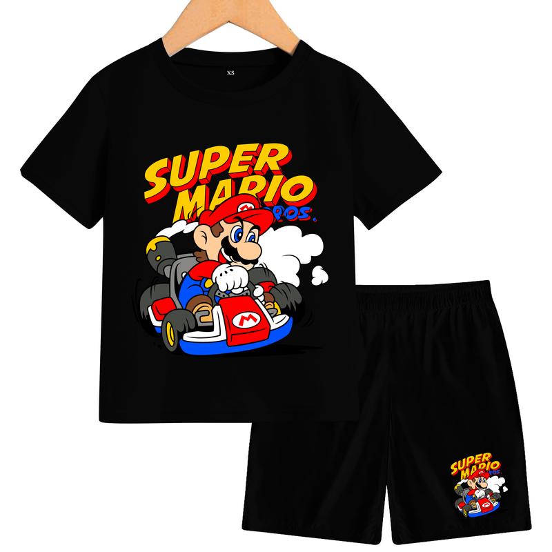 Setelan mario Anak-Anak Lengan Pendek Terbaru Fashion 5