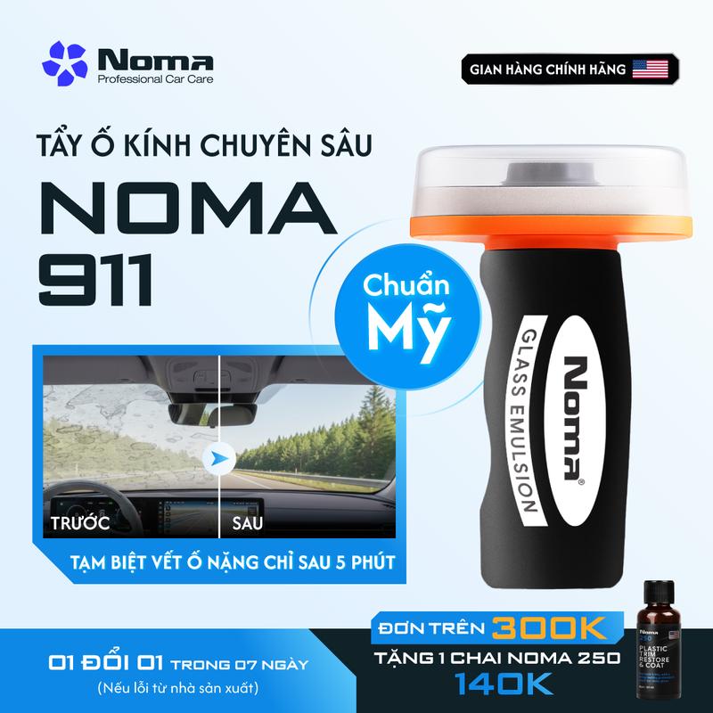   Mua 2 tặng 1  Dung Dịch Tẩy Ố Kính Ô tô NOMA - Làm sạch kính xe bị ố mốc tẩy cặn canxi tẩy vết dầu mỡ mờ đục 