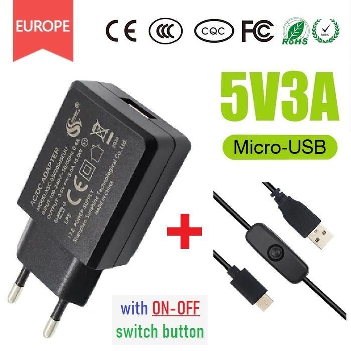 Adaptor Power Supply Micro USB utk Raspberry Pi 3 Raspberry Pi Zero ...