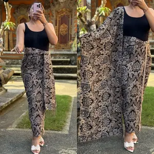 Kamen Batik Sutra Paris Klasik Set Selendang