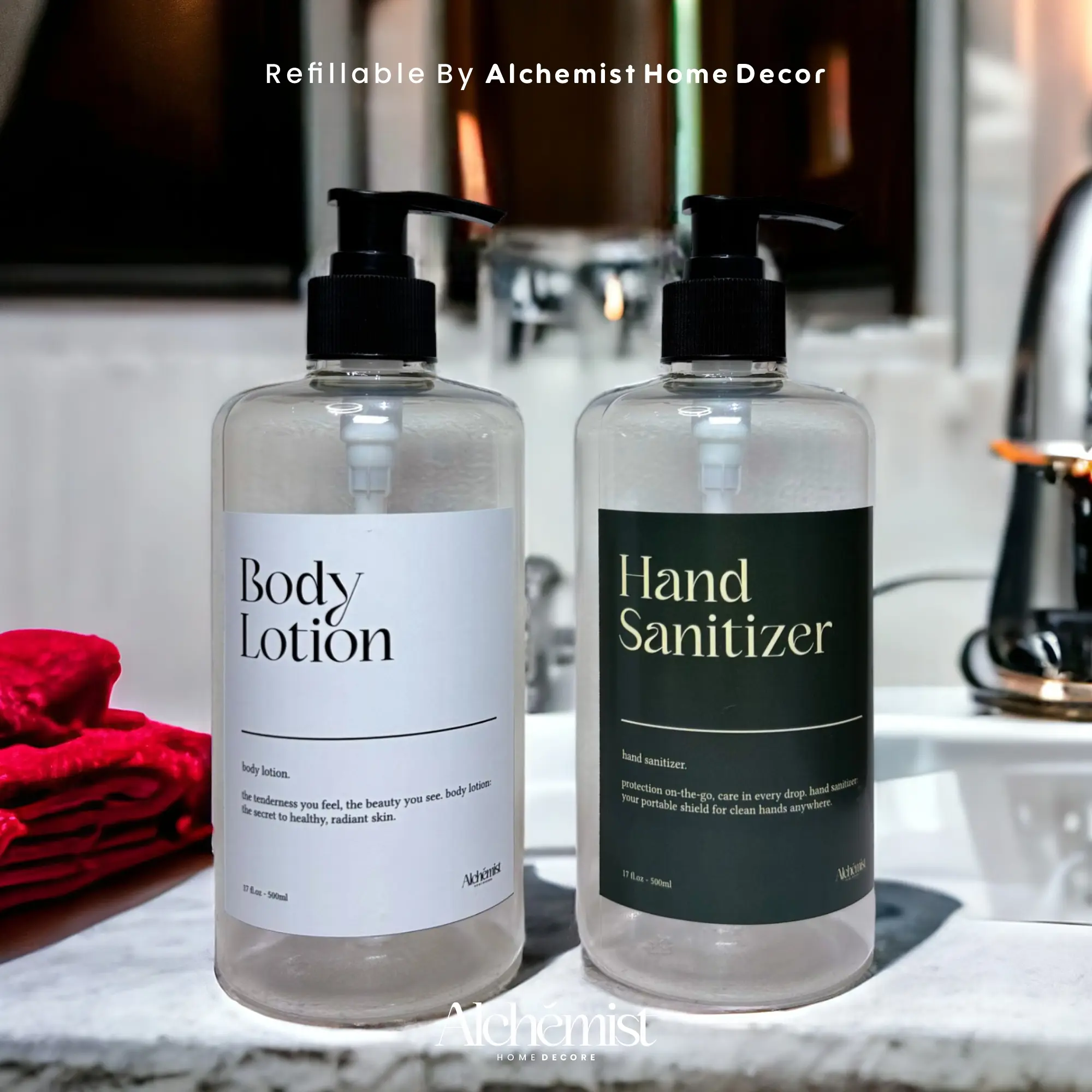 BOTOL REFIL BENING CLEAR 500ML PUMP AESTHETIC FREE STICKER / BOTOL PUMP 500ML REFIL ISI ULANG SABUN SHAMPOO WARNA BENING CLEAR