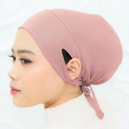 ciput anti budeg lubang telinga inner rayon ciput kaos jilbab dalaman kerudung wanita Instan Kerudung
