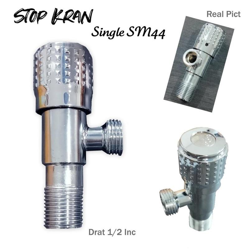 Stop Kran Single Bahan Stainless/Abs 1/2 Inch New Model SKS 86 4