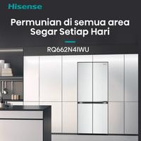 Gambar HISENSE RQ662N4IWU KULKAS 4 PINTU SIDE BY SIDE 555L INVERTER TECHNOLOGY FAN COOLING dari D ELEKTRONIK STORE Kota Administrasi Jakarta Barat 3 Tokopedia
