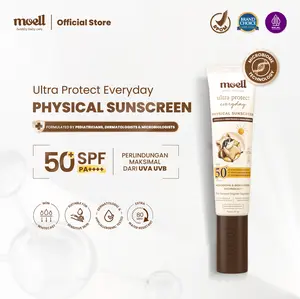 Moell Physical Sunscreen 30gr SPF 50+ PA++++ - Broad Spectrum UVA-UVB - Water Resistant