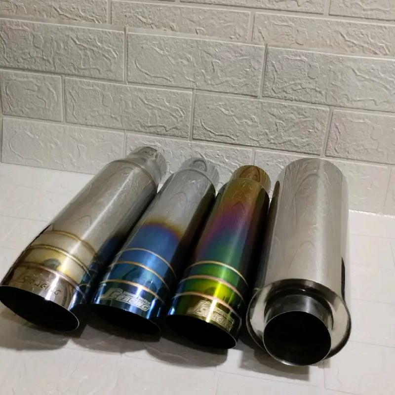 KNALPOT MOBIL STAINLESS  TELFIP/CUMI DARAT+RESONATOR SUARA GAHAR UNTUK MOBIL SOLAR/DIESEL 1