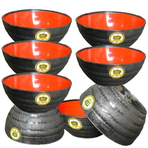 PAKET HEMAT 12 PCS MANGKOK RAMEN DUA WARNA INKASA MR03 Bulat Mangkuk Plastik Mie