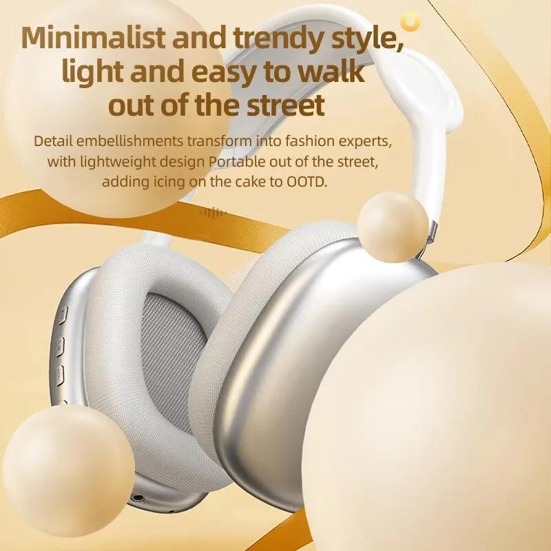 Bluetooth Headphones With Micphone Noise Cancelling Headsets Stereo Sound Earbuds Sports Gaming Earphone Supports TF 4