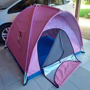 Tenda Anak Perempuan Full pink Tenda Mainan Anak ukuran 120cm