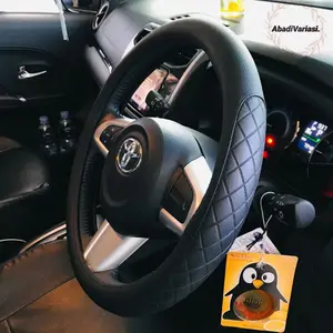 Sarung Stir Mobil Kulit Sintetis Bahan Tebal Universal