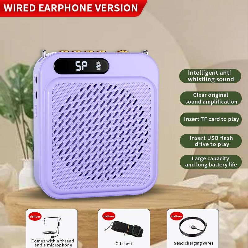  Bộ khuếch đại giọng nói di động với micrô ve áo cho giáo viên giảng dạy với Bluetooth  loa có thể sạc lại 