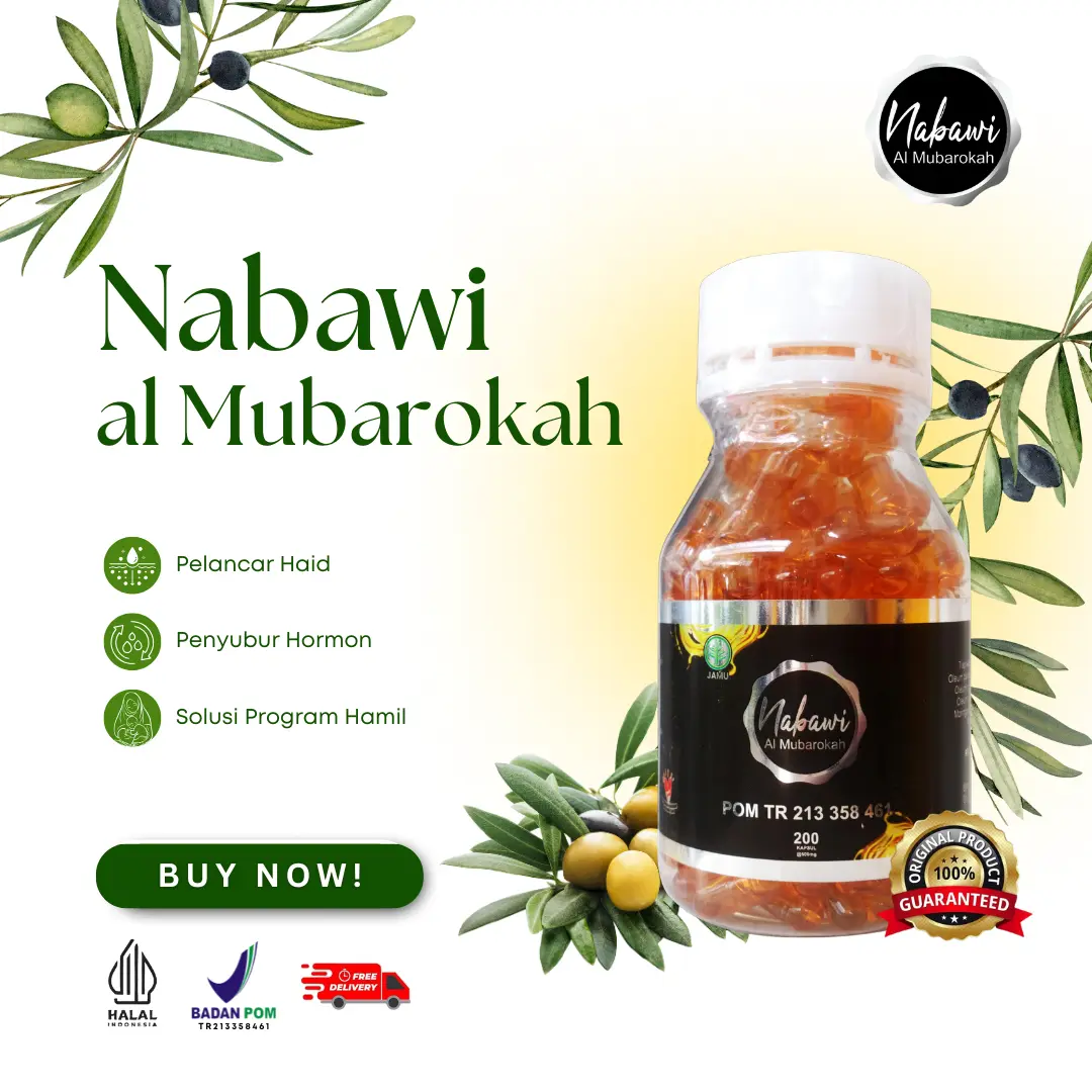 NABAWI - Promil Suami Istri Sehat Wanita Herbal Original BPOM