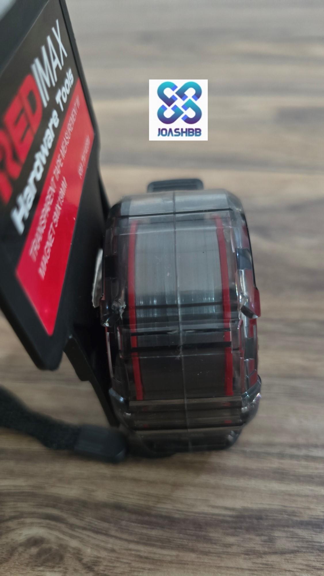 Meteran Transparan Magnet Stainless 3M 5M 7.5M REDIMAX / Meteran Tahan Banting - Tahan Pecah / Meteran waterproof