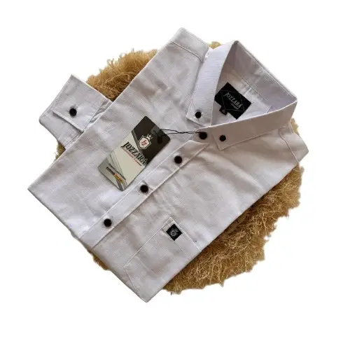 Kemeja Polos Pria Slimfit Lengan Panjang Bahan Katun Sigaret Premium Lembut Nyaman Simple Casual 5