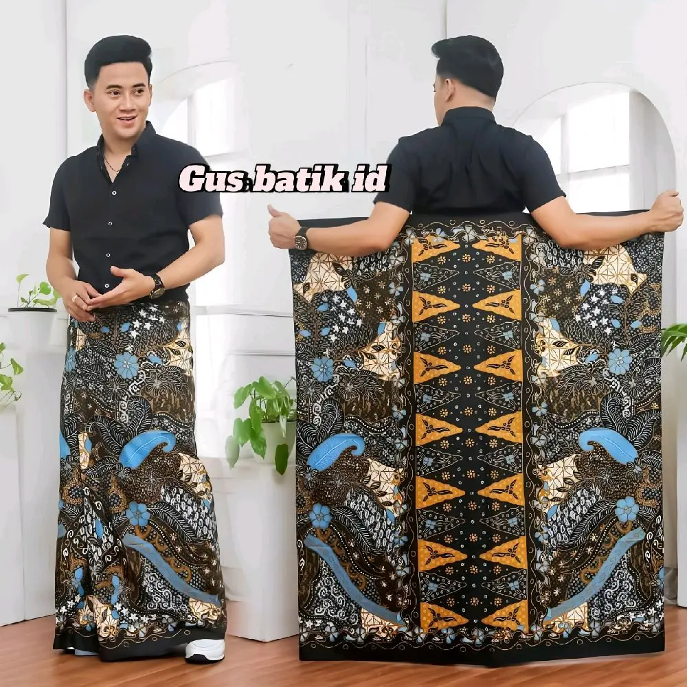 SARUNG BATIK AZZAHIR pekalongan motif terbaru sarung batik dewasa sarung batik remaja sarung santri poli katun  nyaman Kain
