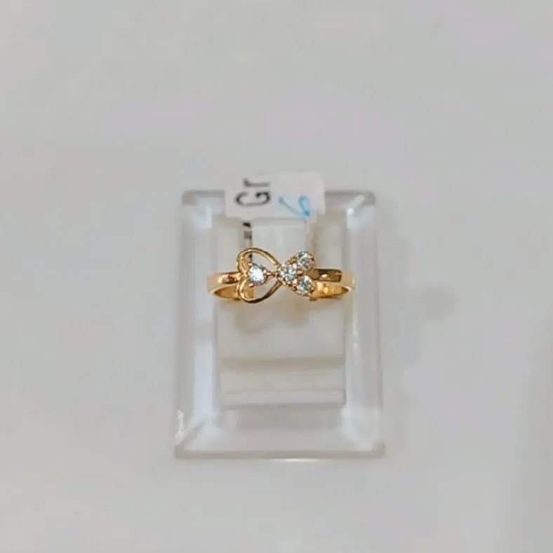 Cincin UBS Model List Variasi Permata Kadar Muda 8K Macan Gold 8