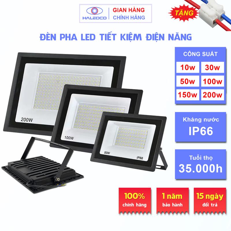   HALEDCO x CHANHDECOR  Đèn Pha Led Ngoài Trời - HÀNG LOẠI 1 - Đèn Pha Led Siêu Sáng Ngoài Trời Chống Nước Đèn Pha Led Cao Áp 220V Lắp Biển Quảng Cáo Ngã Tư Sân Vườn - Bảo Hành 12 Tháng 