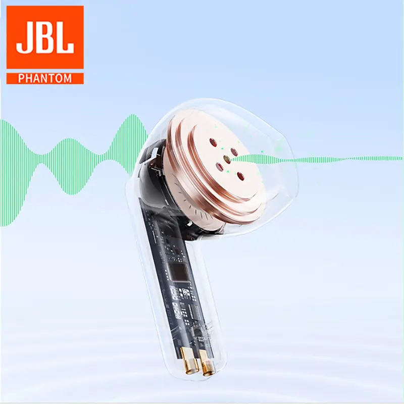 Original JBL phantom Earphones Wireless Bluetooth SKU Headphones HD Microphone Call Noise Reduction Earbuds HiFi Stereo Touch Control Headsets 8
