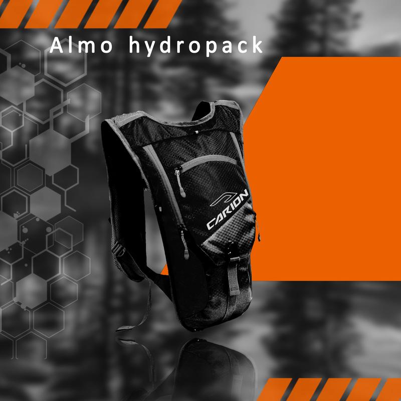 Tas Ransel Hydropack Sepeda Running Trail Carion Almo Black Bag 1