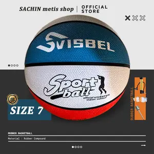 Bola Olahraga Basket Ball Size 7 Indoor Outdoor Sport Bahan Rubber Karet Type
